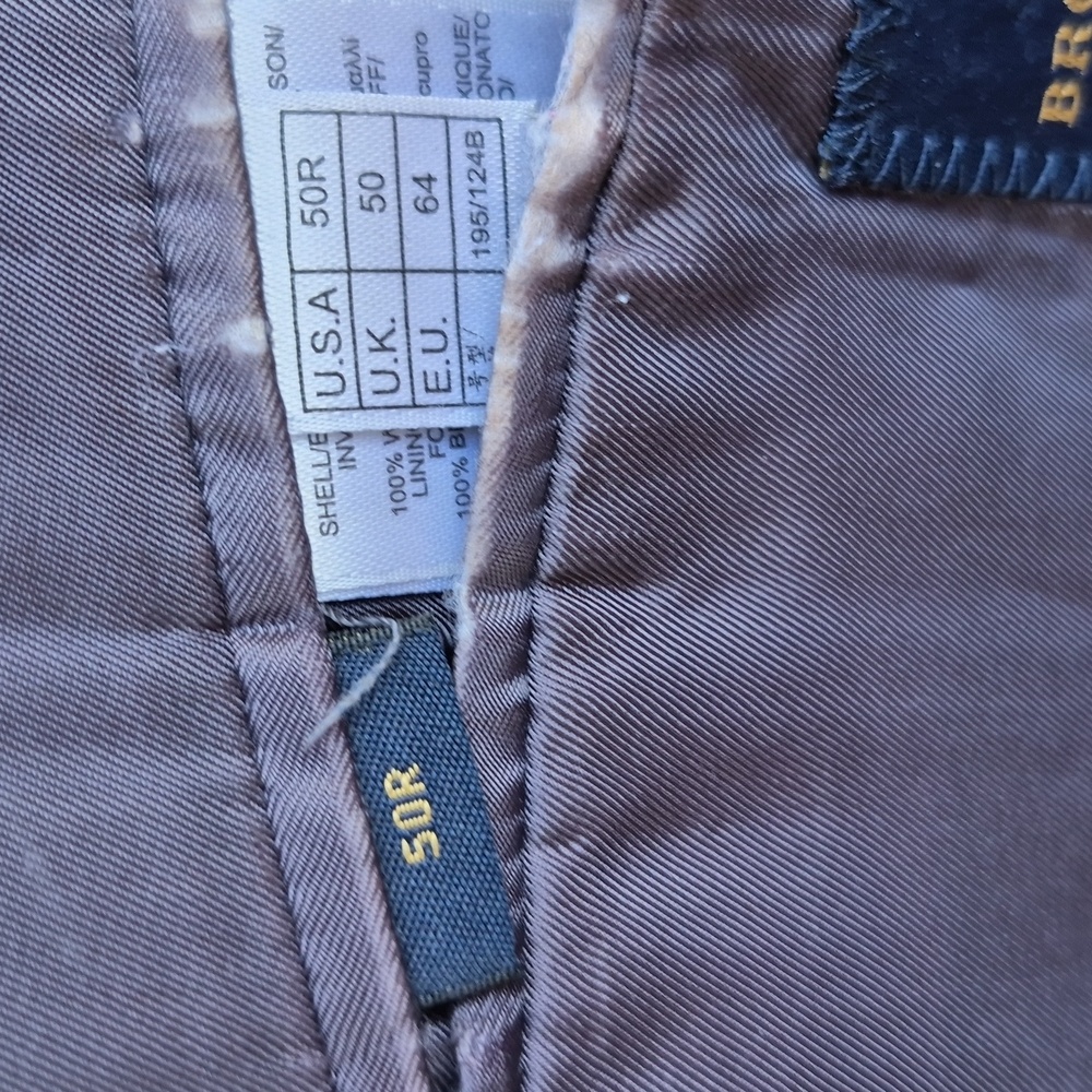 BROOKS BROTHERS Regent Fit Dark Navy Silver Logo Buttons Wool Sz 50 R Sport Coat - Picture 8 of 10
